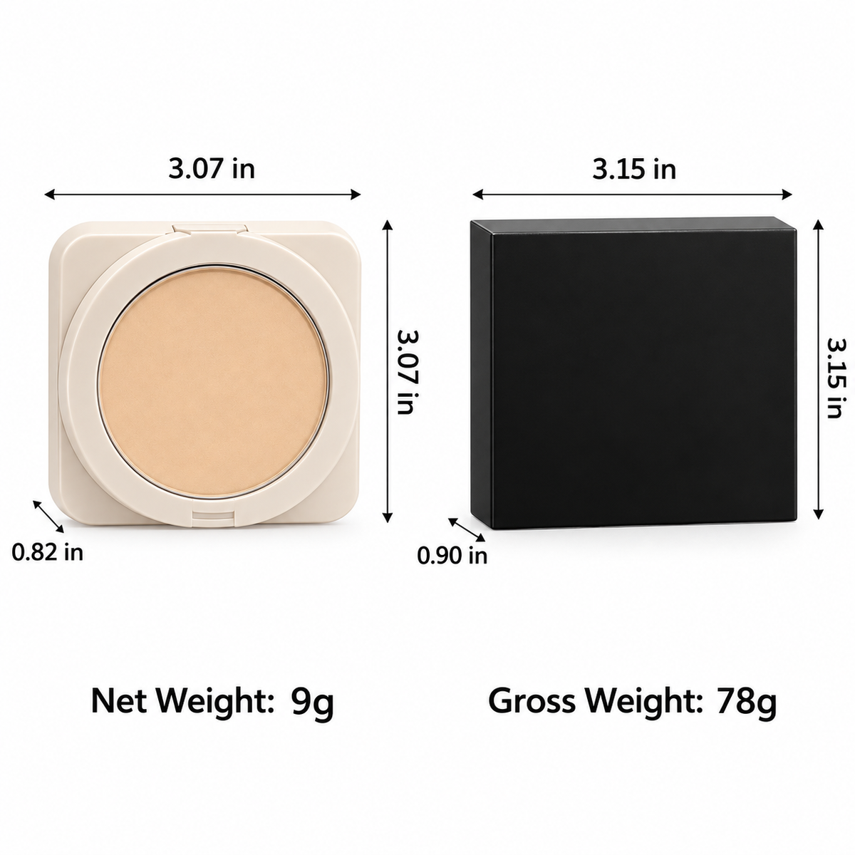 Pressed Setting Powder, Long Lasting Matte Finishing Powder for Oil Control & Smooth Makeup