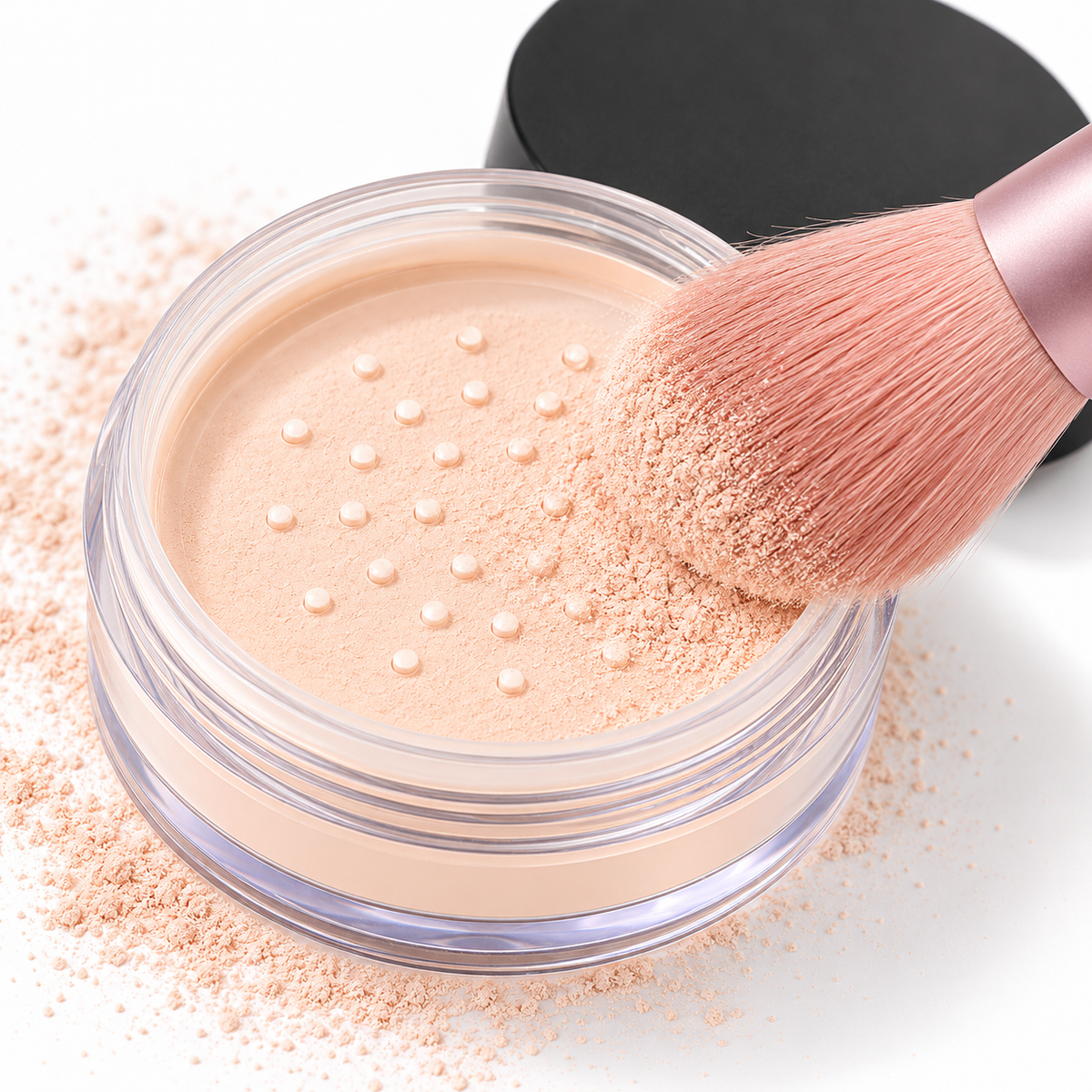 Loose Setting Powder, Ultra-Fine Matte Finishing Powder for Oil Control &amp; Long Lasting Makeup